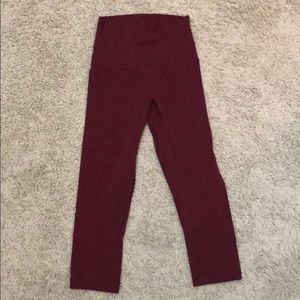 Lululemon Align Crop - Red - Size 2